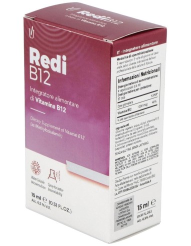 Redi B12 Spray 15Ml. de Glauber Pharma