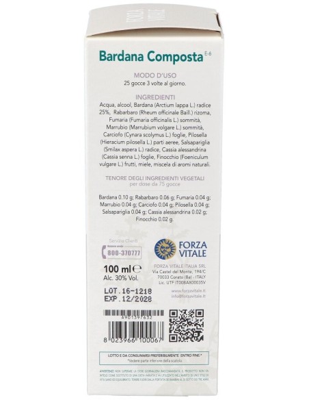 Bardana Composta Extracto 100Ml. de Forza Vitale