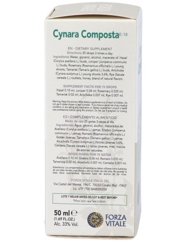 Cynara Composta Extracto 50Ml. de Forza Vitale