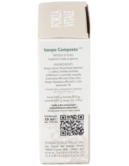 Issopo Composto (Estaño) Metal Espagirico 10Ml. de Forza Vitale