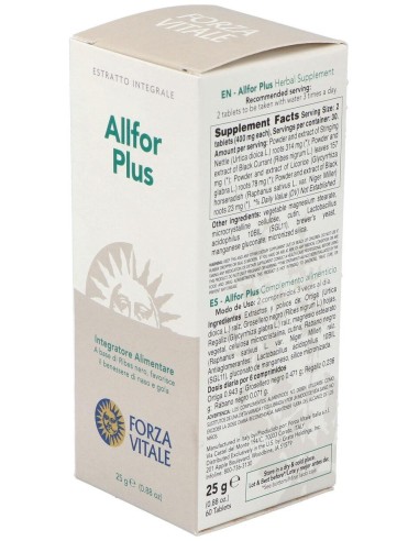 Allfor Plus 25Gr.Comprimidos de Forza Vitale