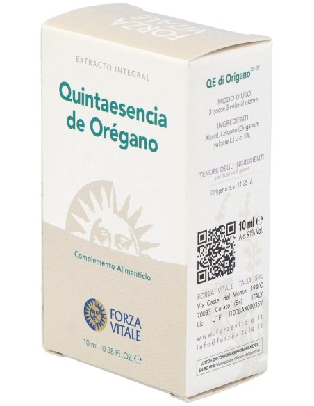 Quinta Esencia Oregano (Origano)10Ml. de Forza Vitale