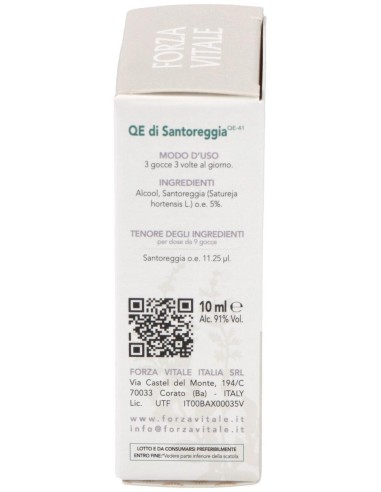 Quinta Esencia Ajedrea (Santoreggia) 10Ml. de Forza Vitale