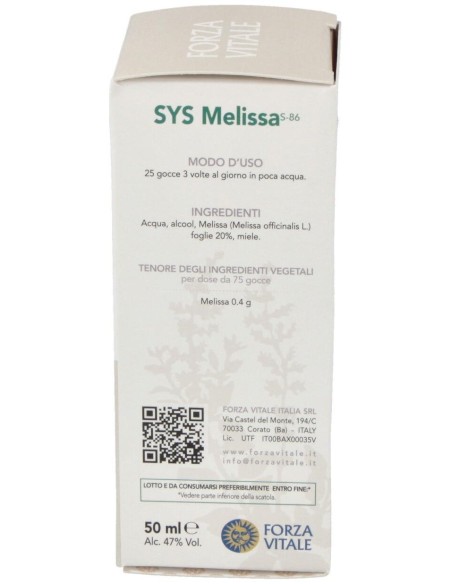 Sys.Melisa 50Ml. de Forza Vitale