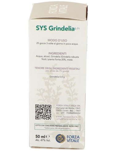 Sys.Grindelia 50Ml. de Forza Vitale