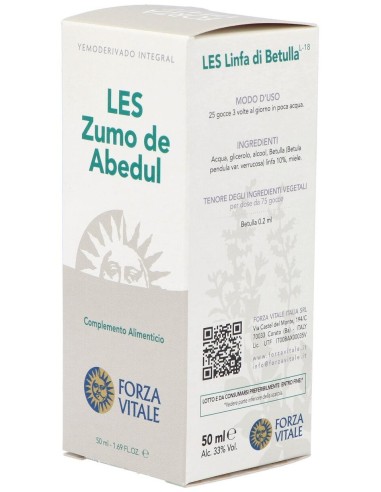Les Linfa Di Betulla Linfa De Abedul 50Ml. de Forza Vitale