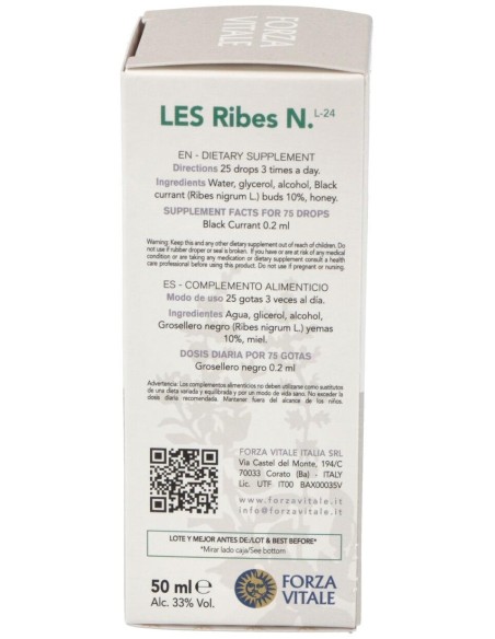 Les Ribes Nigrum Grosellero Negro 50Ml. de Forza Vitale