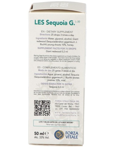 Les Sequoia Gigantea Secoya 50Ml. de Forza Vitale