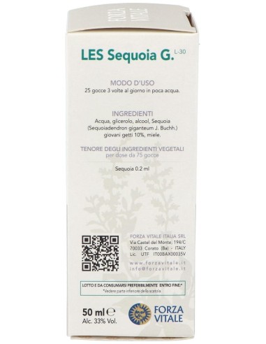Les Sequoia Gigantea Secoya 50Ml. de Forza Vitale