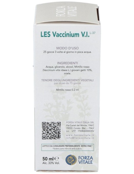 Les Vaccinium Vitis Idaea Arandano Rojo 50Ml. de Forza Vitale