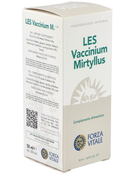 Les Vaccinium Myrtillus Arandano Negro 50Ml. de Forza Vitale