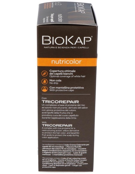 Nutricolor 6.3 Rubio Dorado Oscuro 140 ml      de Biokap