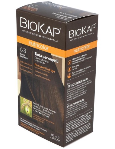 Nutricolor 6.3 Rubio Dorado Oscuro 140 ml      de Biokap