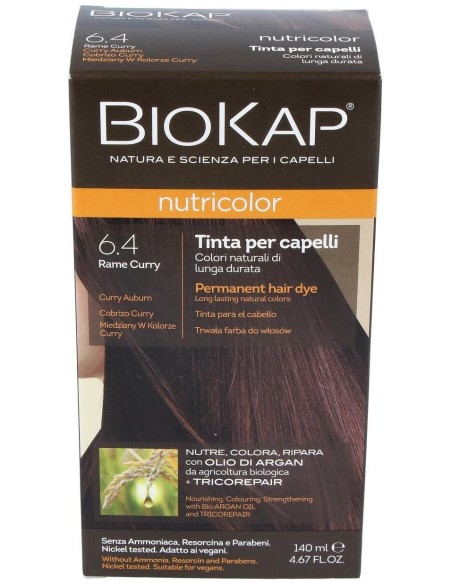 Tinte Copper Curry Dye 140Ml. Cobrizo Curry ·6.40 de Biokap