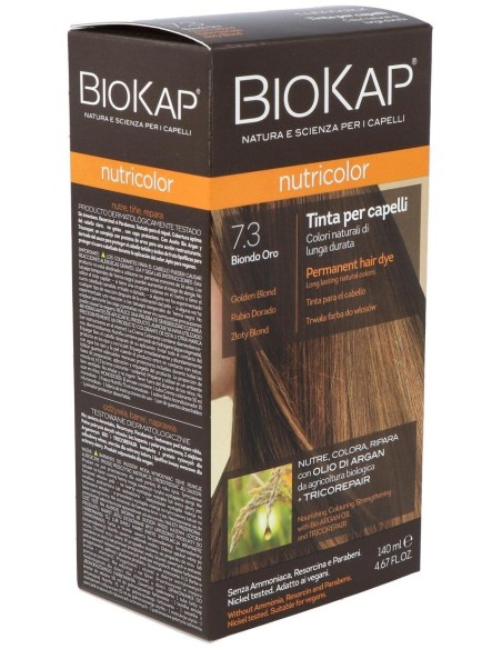 Nutricolor 7.3 Rubio Dorado 140 ml      de Biokap