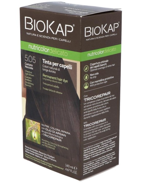 Delicato 5.05 Castaño Avellana 140 ml            de Biokap