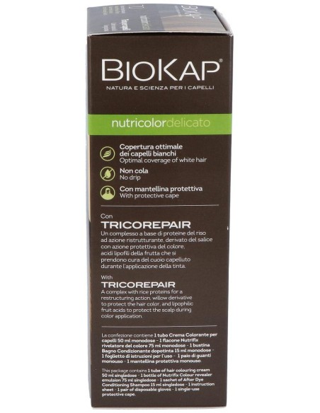 Tinte Rubio Medio Natural 140Ml. 7.0 Delicato de Biokap