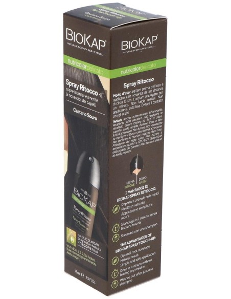 Spray Touchp-Up Castaño Oscuro de Biokap