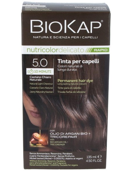 Biokap Rapid Castaño Claro Natural 5.0 Tubo 140Ml. de Biokap