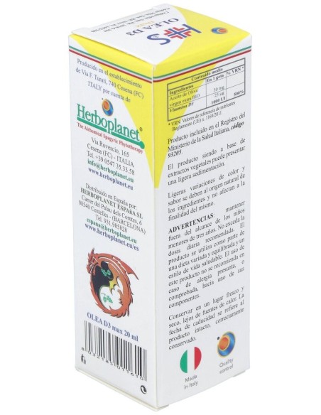 Olea D3 Max Gotas 20Ml. de Herboplanet