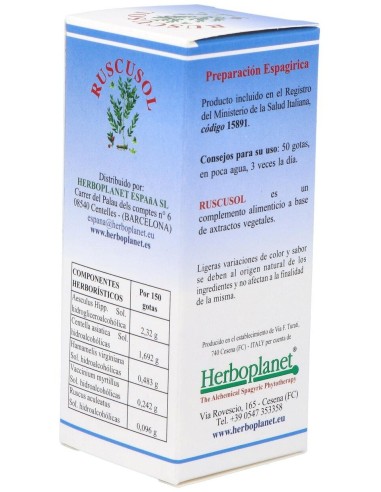 Ruscusol Gotas 50Ml. de Herboplanet