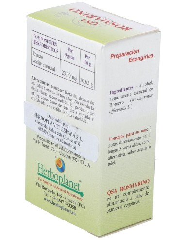 Qsa Rosmarino (Romero) Gotas 10Ml. de Herboplanet