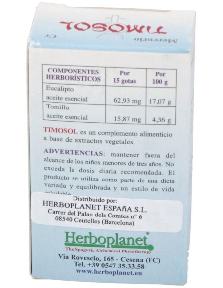 Timosol Gotas 10Ml. de Herboplanet