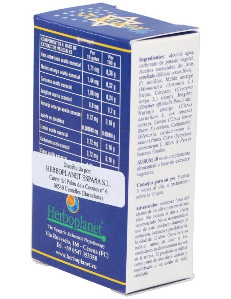 Aurum 10 Gotas 10Ml. de Herboplanet