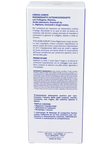 Vita-Age Aurum Ultra Reafirmante Corporal 200Ml. de Bottega Di Lungavita