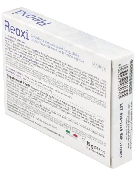 Reoxi Cognitivo 30Comp de Glauber Pharma
