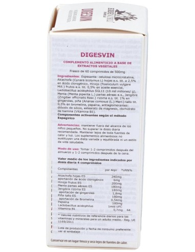 Digesvin Compost Digestivo 60Comp de Erbenobili