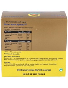 Espirulina Recarga 540 Comprimidos  de Marcus Rohrer 2