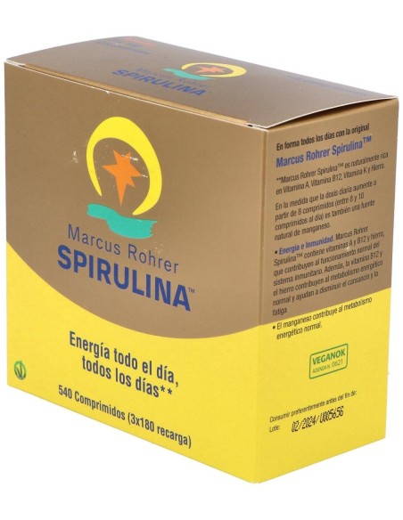 Espirulina Recarga 540 Comprimidos  de Marcus Rohrer