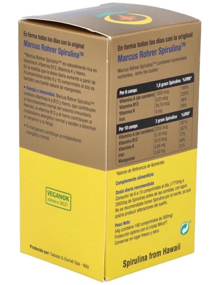 Espirulina 180 Comprimidos  de Marcus Rohrer