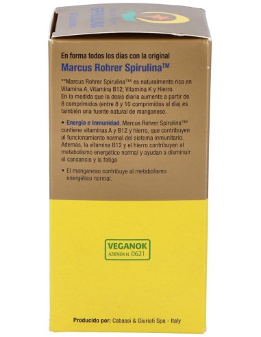 Espirulina 180 Comprimidos  de Marcus Rohrer