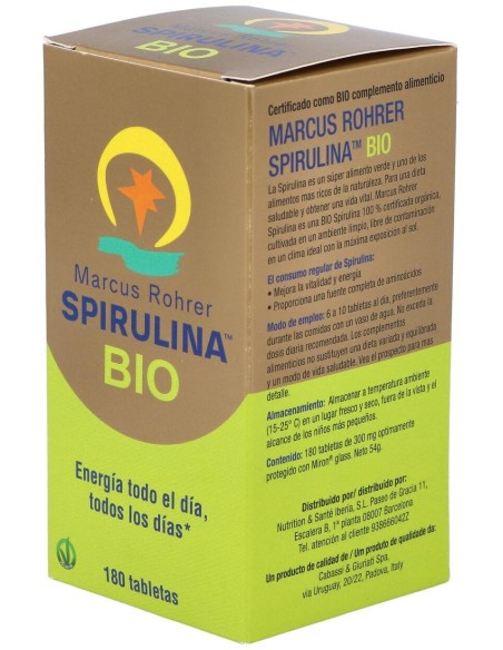 Espirulina Bio 180 Comprimidos  de Marcus Rohrer