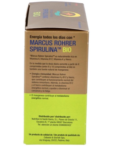 Spirulina Bio Recarga 540Comp. Marcus Rohrer de Marcus Rohrer