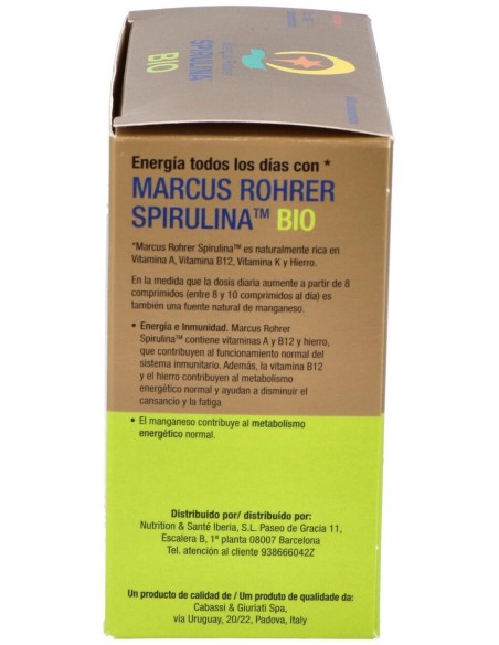 Spirulina Bio Recarga 540Comp. Marcus Rohrer de Marcus Rohrer