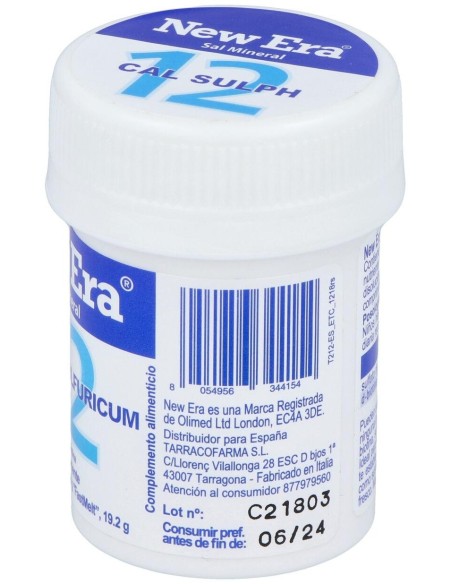 Sal Schussler Nº12 Calcium Sulfuricum 240Comp. de New Era