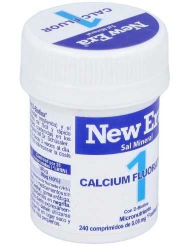 Sal Schussler Nº1 Calcium Fluoratum 240Comp. de New Era