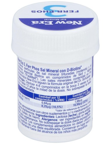 Sal Schussler Nº3 Ferrum Phosphoricum 240Comp. de New Era