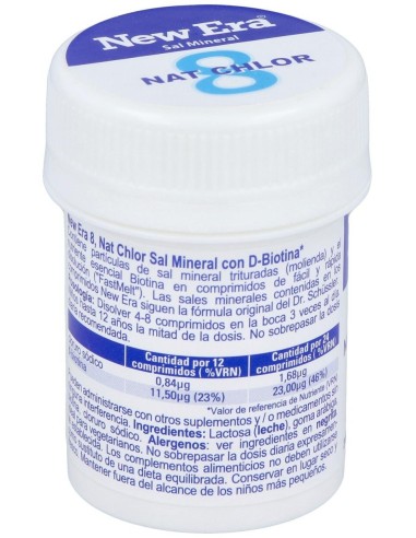 Sal Schussler Nº8 Natrium Chloratum 240Comp. de New Era