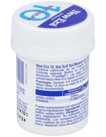 Sal Schussler Nº10 Natrium Sulfuricum 240Comp. de New Era