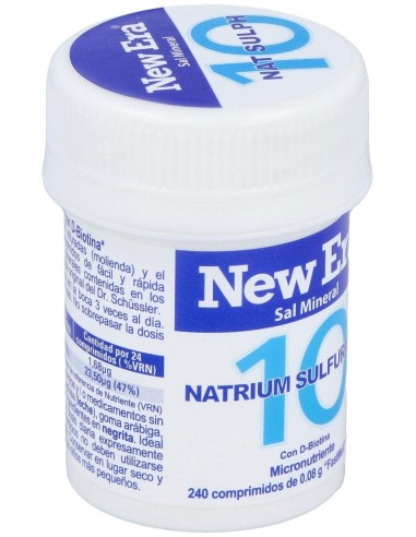 Sal Schussler Nº10 Natrium Sulfuricum 240Comp. de New Era
