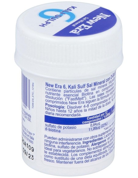 Sal Schussler Nº6 Kalium Sulfuricum 240Comp. de New Era