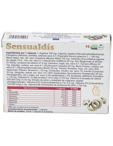 Sensualdis 15Cap. de Dis