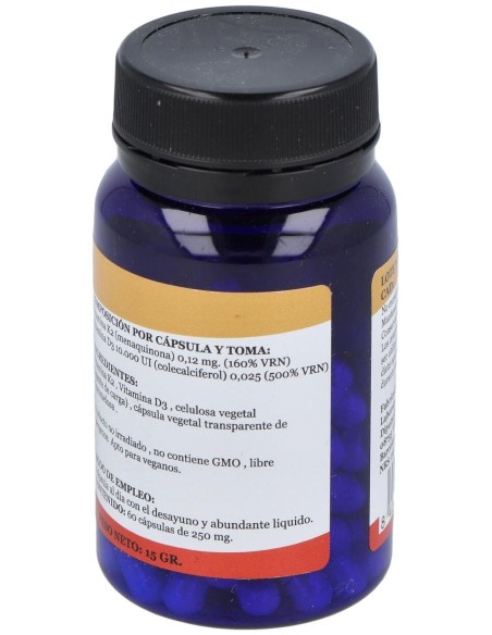 K2+D3 Plus 60Vcap. Vegan de Alfa Herbal