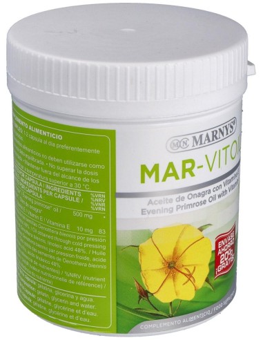 Aceite De Onagra (Mar-Vitoil) 500Mg. 500Perlas de Marnys