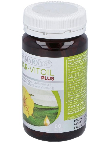 Aceite De Onagra (Mar-Vitoil) 1100Mg. 60Perlas de Marnys