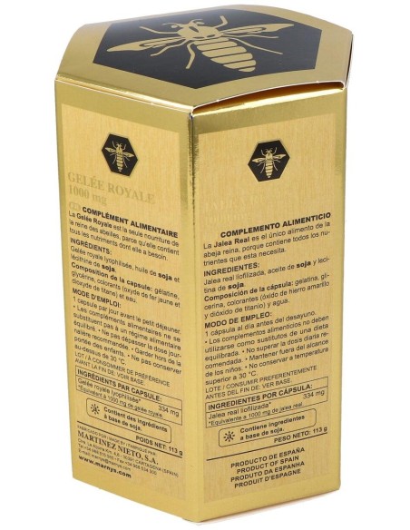 Jalea Real 1000Mg. Lecitina 90Perlas de Marnys